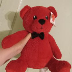 A red teddy bear