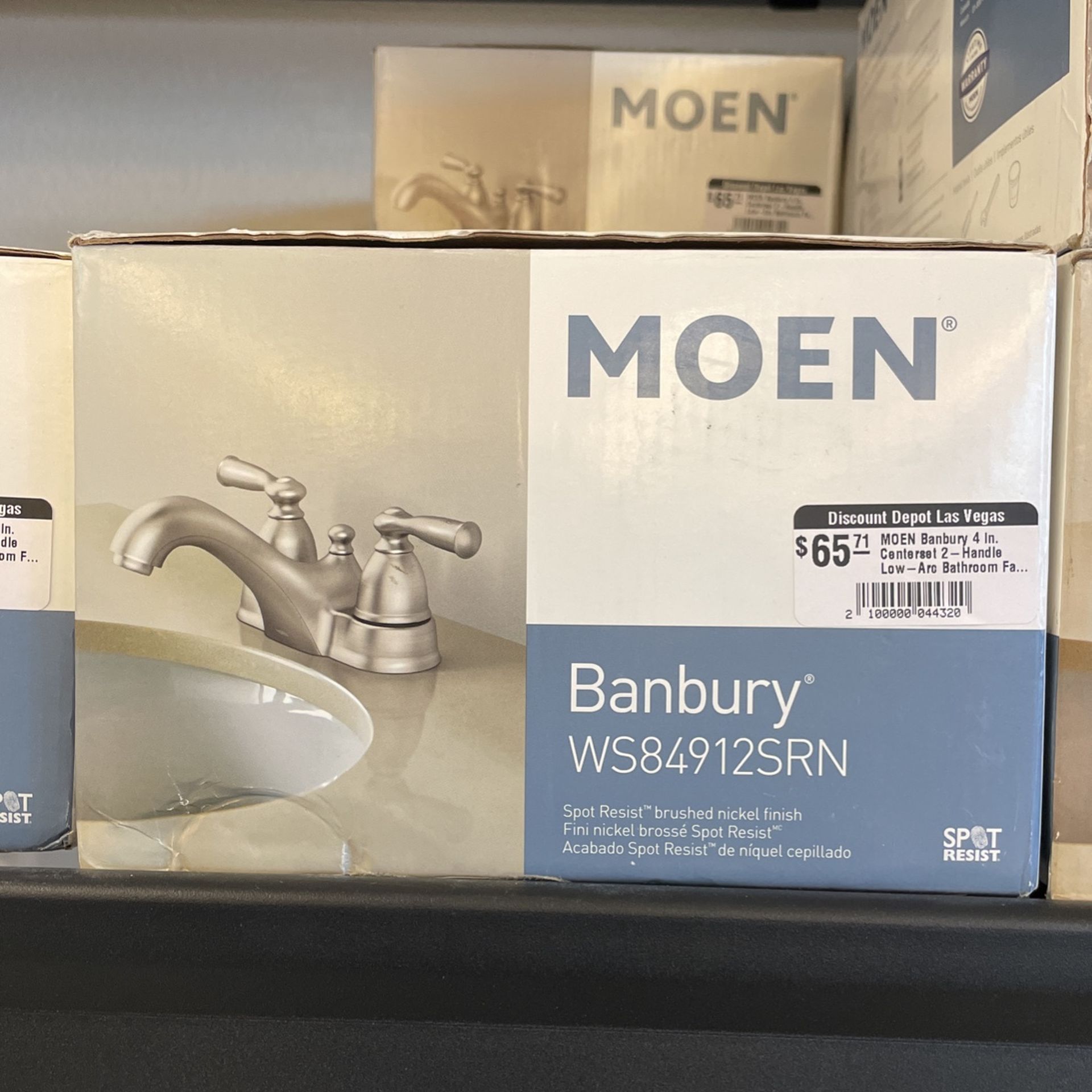 MOEN BANBURY SPOT RESIST BRUSHED NICKEL FINISH FAUCET π¨ $65 π¨