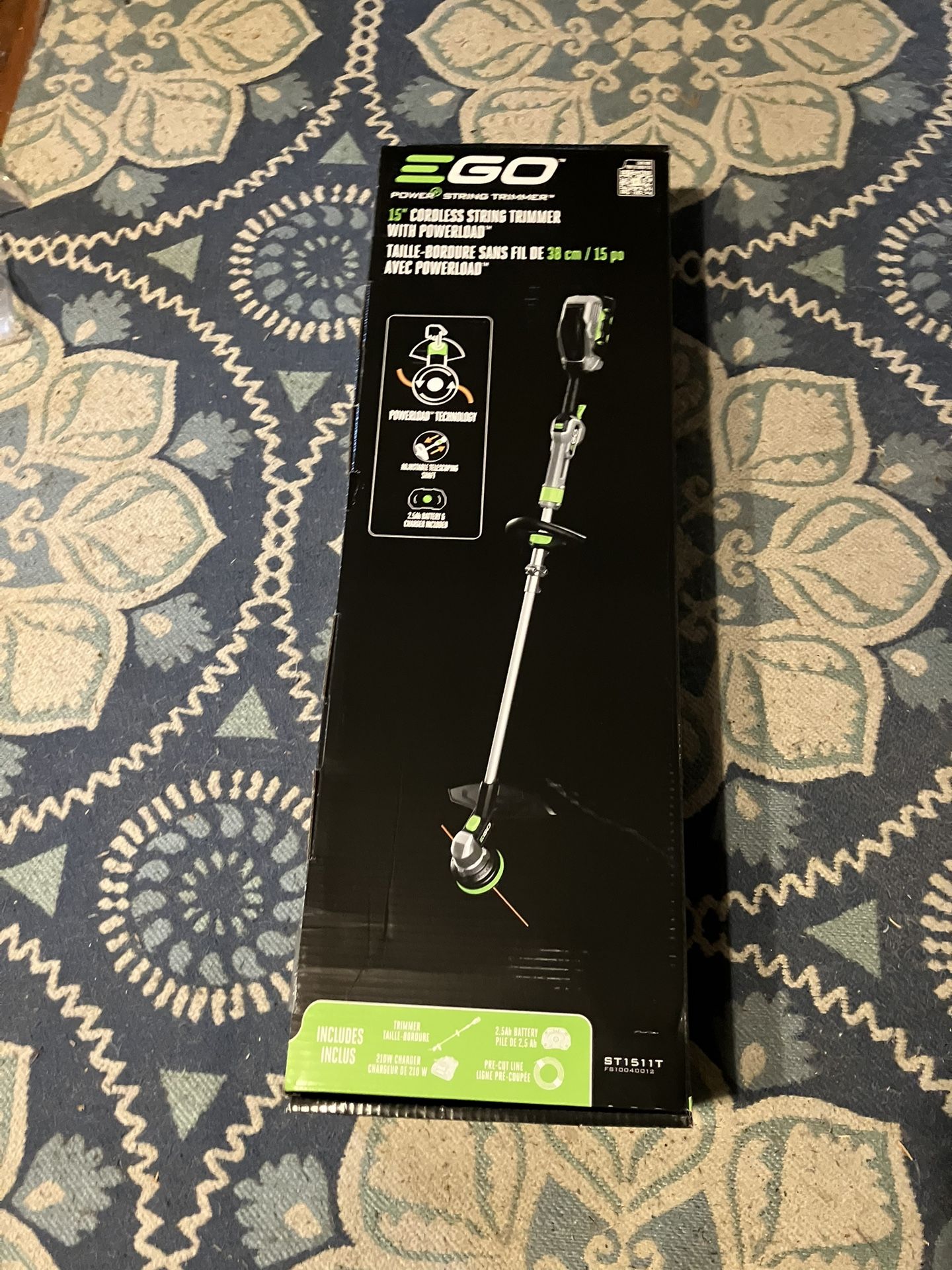 EGO POWERLOAD 56-volt 15-in Telescopic Shaft Battery String Trimmer 2.5 Ah (Battery Included) (Charger Included)