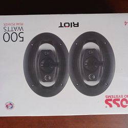  SPEAKERS 6X9 500 Watts /BOSS /RIOT  Audio Systems 