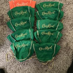 10 Crown Royal Bags 