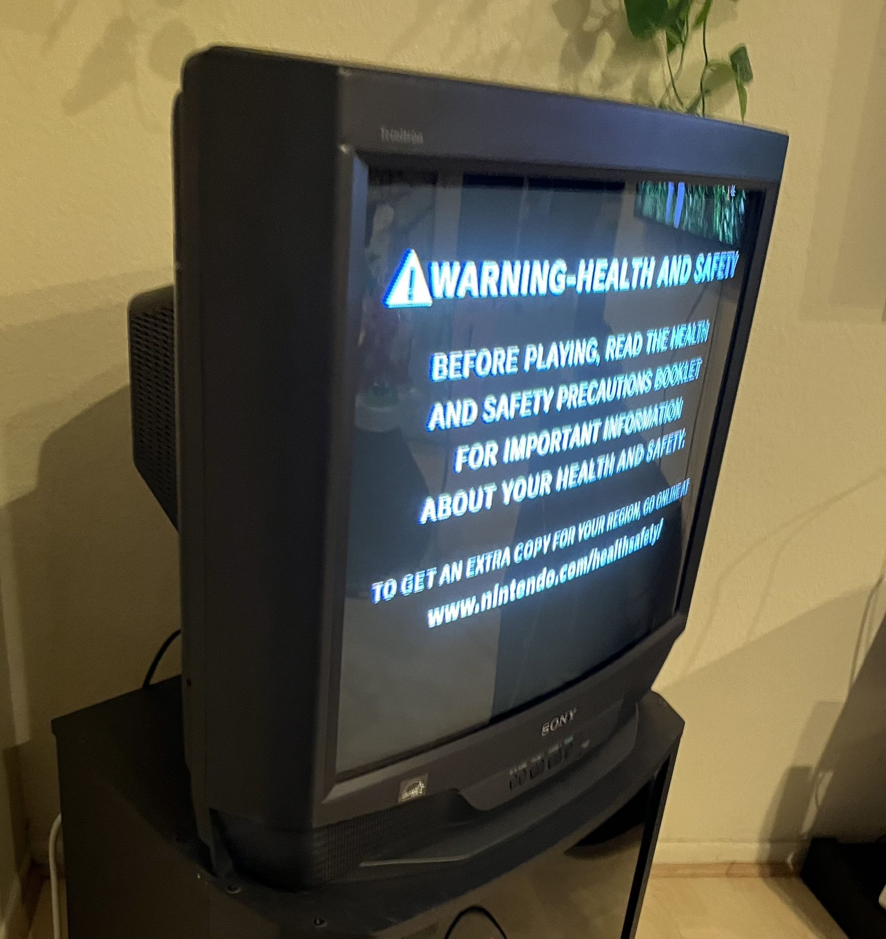 Sony Trinitron TV 27” Television With Sony TV Stand