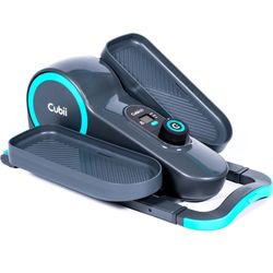 Cubii GO - Under Desk Elliptical Bike Pedal Exerciser, with LCD Fitness Tracker Screen, Adjustable Resistance, Work from Home Fitness, Built-in Wheels