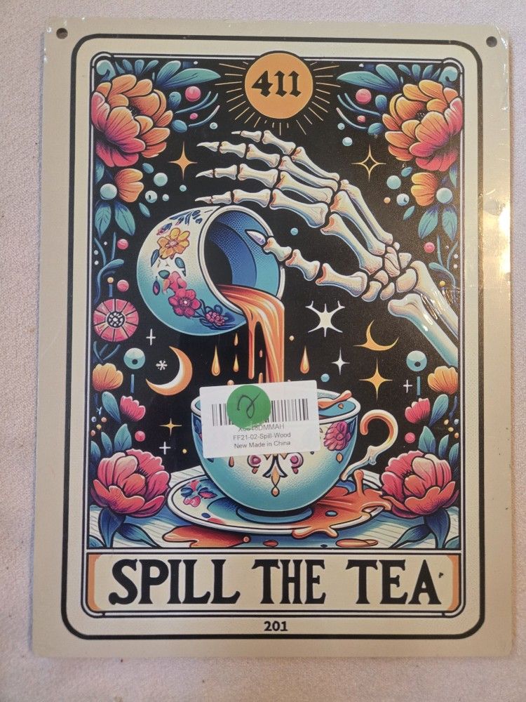 Spill The Tea Tarot Wall Decor