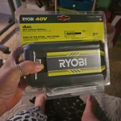 NEVER USED  40v Ryobi BATTERY