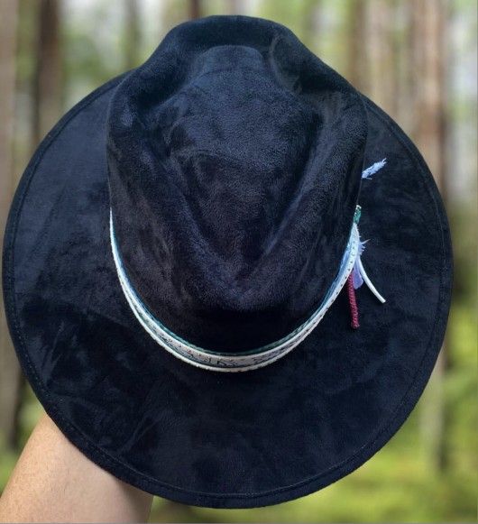 🪶NEW!!! Arrowhead Crown Faux Suede Fedora✨️