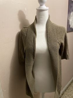 Tan Short Sleeve Cardigan 