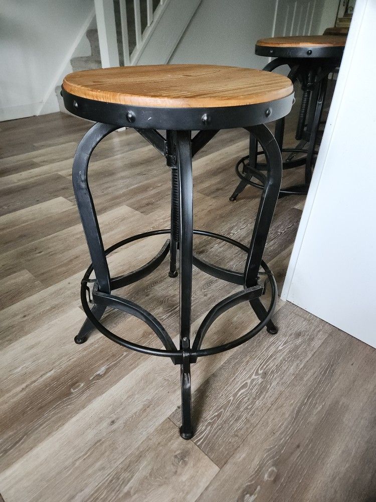 CHRISTOPHER KNIGHT INDUSTRIAL FARMHOUSE BAR STOOL