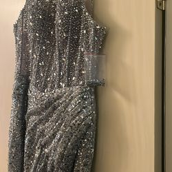 Beautiful formal gown in Silver WOW