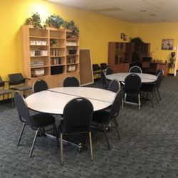 1 large table with (6) banquet chairs