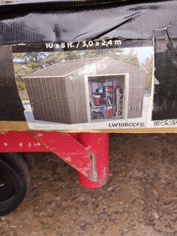 10x8 ft Metal Outdoor Storage Shed Kit