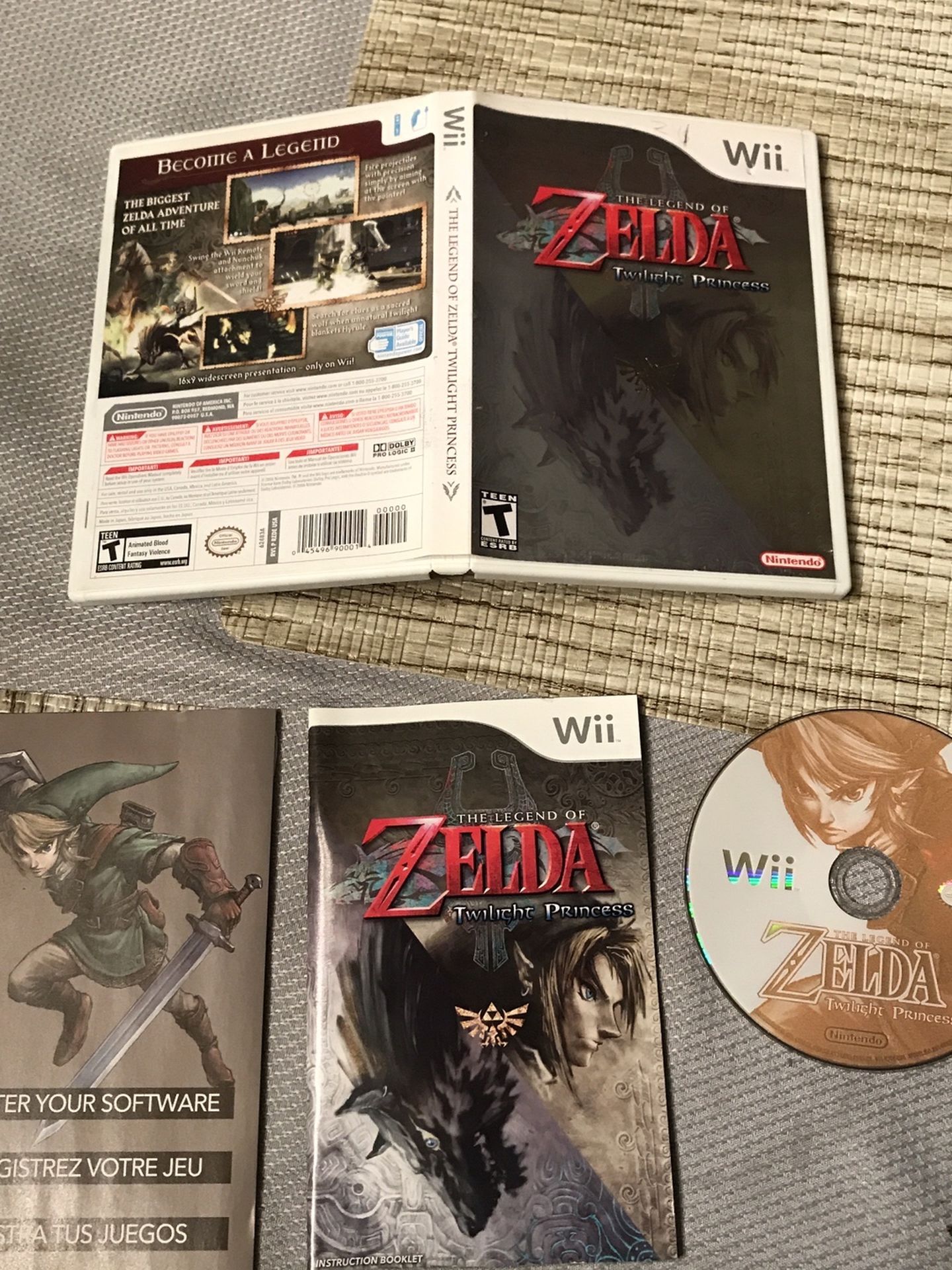 The Legend of Zelda: Twilight Princess (Wii, 2006) CIB