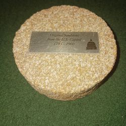 Vintage Original Sandstone from the U.S. Capitol Paperweight.