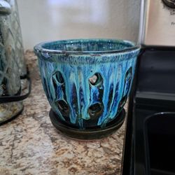 Orchid Air Plant Pot Vase - Approx 5" X 5"