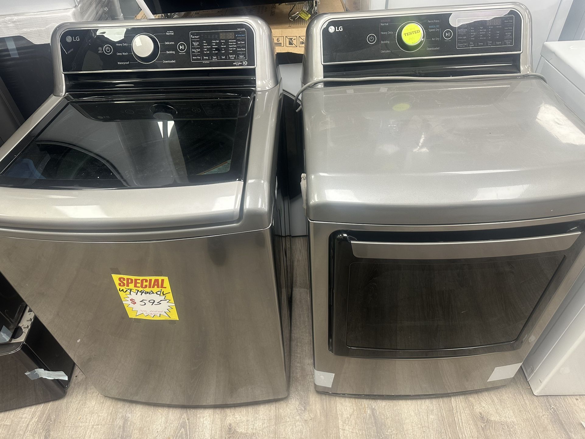 LG Washer And Dryer, $545 Each