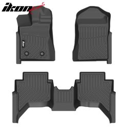 Fits 2024-2026 Ford Ranger SuperCrew Cab W/Carpet Flooring TPE 3D Floor Mats Carpets