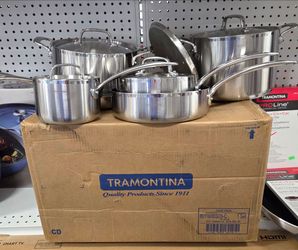 Tramontina cookware set tri ply clad
