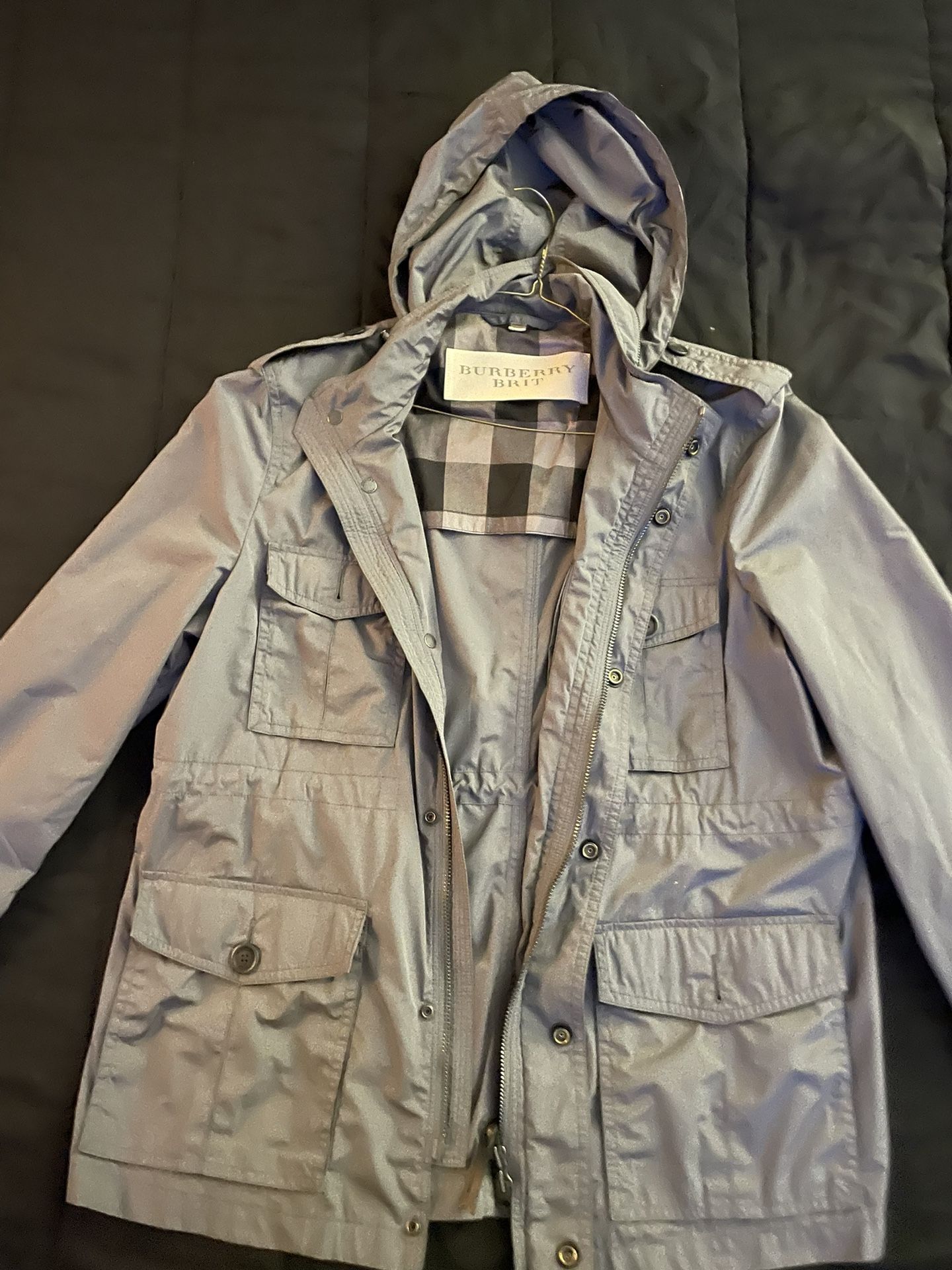Burberry Grey Rain Jacket Size XXL