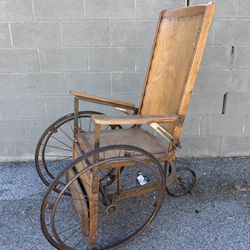 Antique Wheel Chair Early Century FDR Wheelchair 
