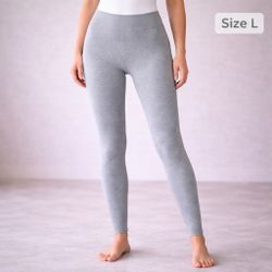 NUX High-Waisted Leggings – Size L – Heather Gray