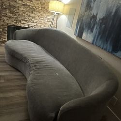 Curved Bernhardt Sofa 