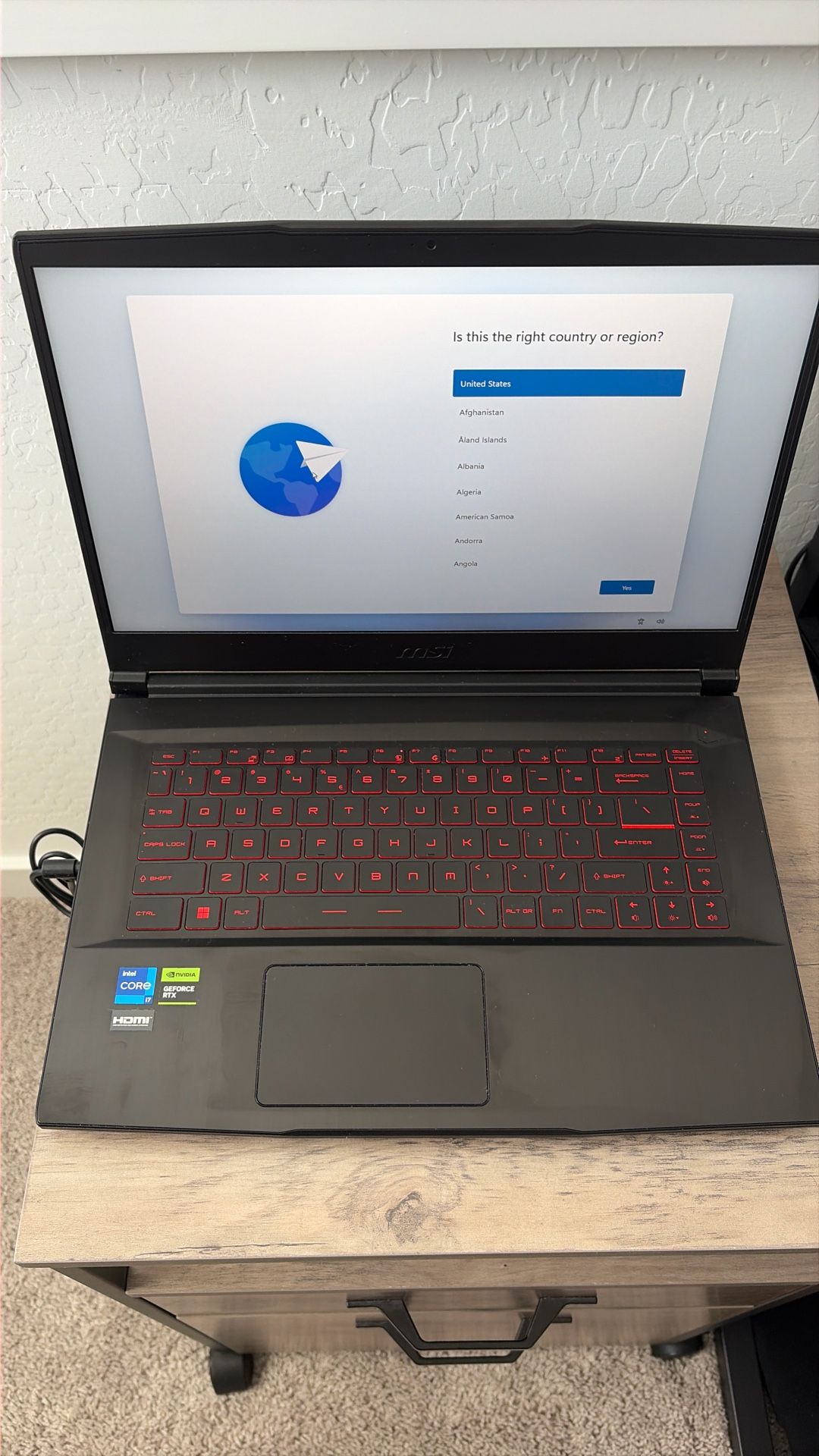 MSI Thin GF63 144Hz Gaming Laptop