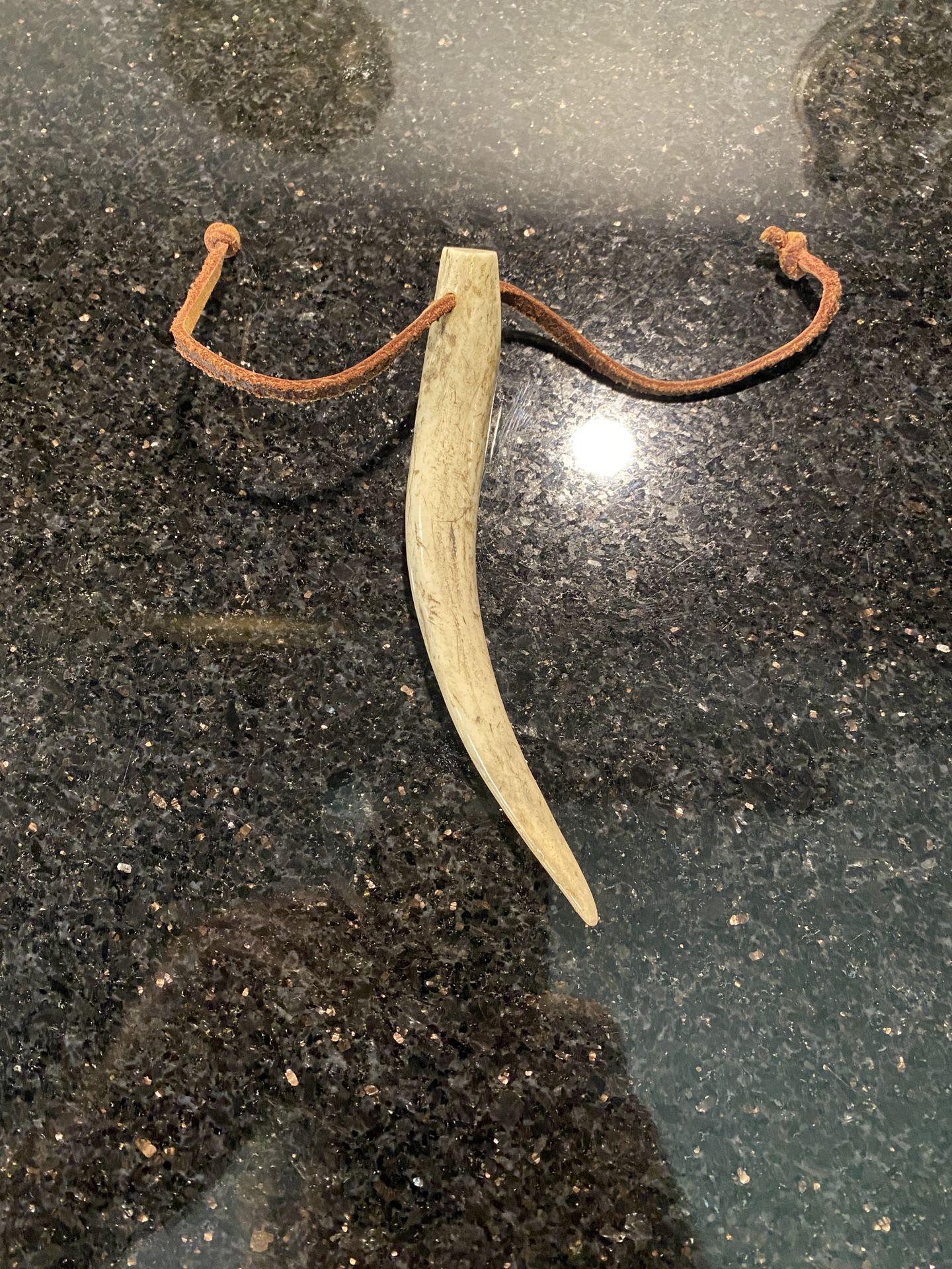 Deer Antler Tip 6” Hippie Boho Bag Charm or Necklace Jewelry