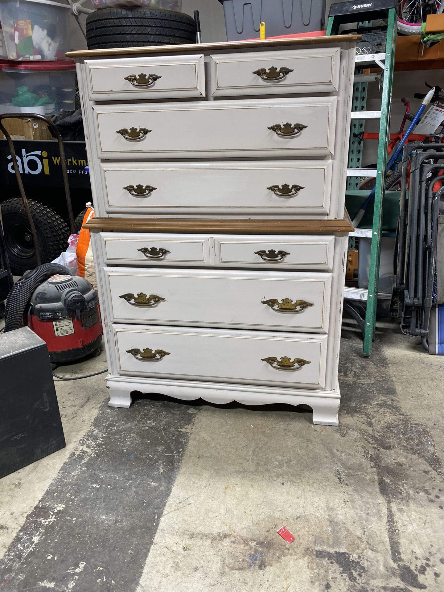 Upright Dresser Real Wood Needs Refinished Decent Shape