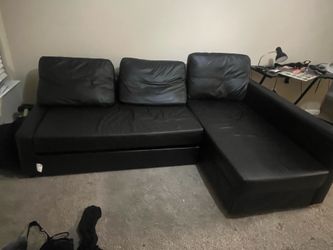 L shaped Leather couch
