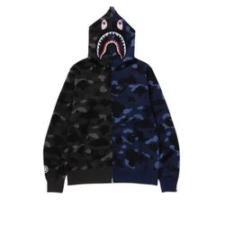 2024 Bape Hoodie Navy Blue/Black
