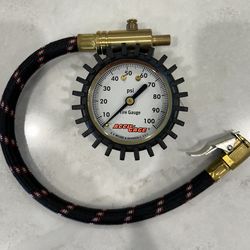 Tire Gauge By Accu-Gage 100 PSI With Case