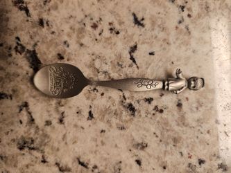 Vintage silver plated precious moments spoon