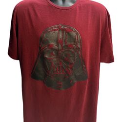 Star Wars Darth Vader Graphic T-Shirt XL Maroon Sithlord Darkside Tee Fifth Sun 