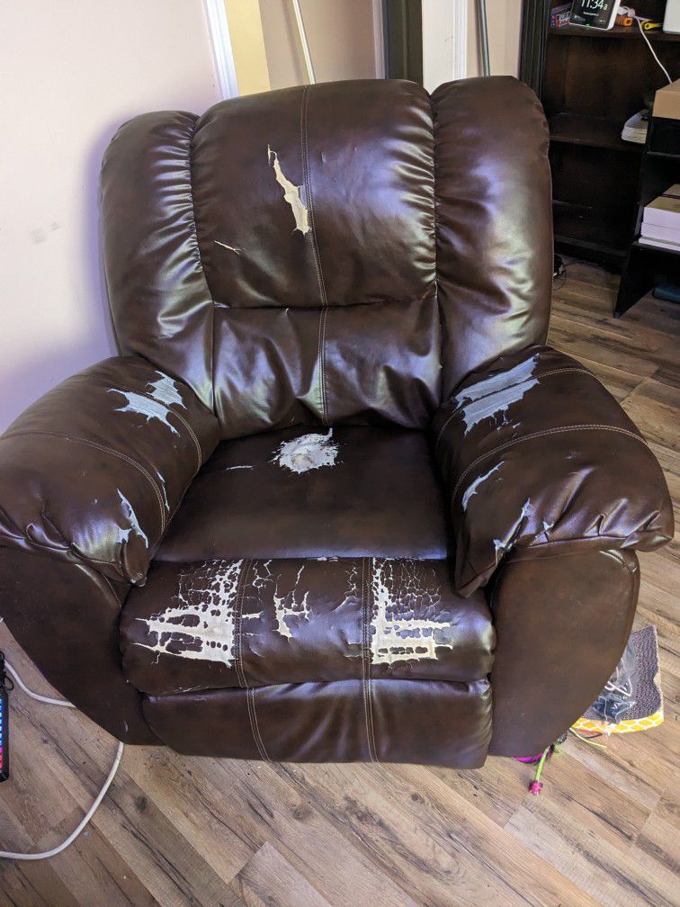 Used Leather Recliner FREE