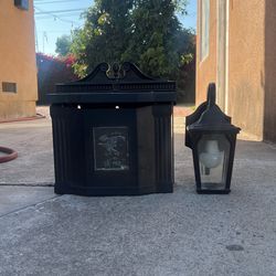 Mail Box And Lamp