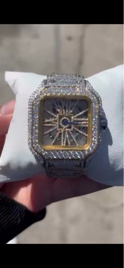 Iced Out Square Dial Luxury Watch 1:1