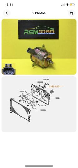 Mitsubishi Lancer Outlander 08-16 Fan Motor Condenser 