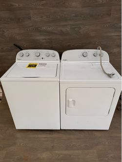 Whirlpool washer and gas dryer