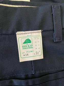 Red Kap work pants, dark blue 34x32