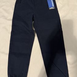 New Nautica boys, school uniform jogger style navy blue pants size 6, regular tapered jogger