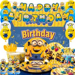 98pcs Minion Party Supplies (New, Unopened)