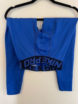 Nike Pro Compression Pants Blue Sz L