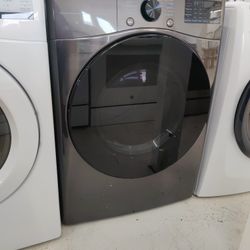 New
7.4 Cu. Ft. Vented SMART Stackable Electric Dryer in Black Steel with TurboSteam and Sensor D