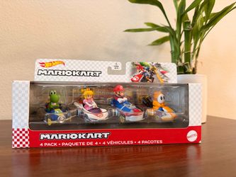 Hot Wheels Mario Kart Diecast 4-Pack