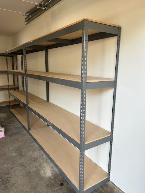 Boltless Shelving 72 in W x 18 in D Warehouse 4 Tier Shelves Garage Storage Racks Stronger Than Homedepot Lowes and Costco Delivery Available