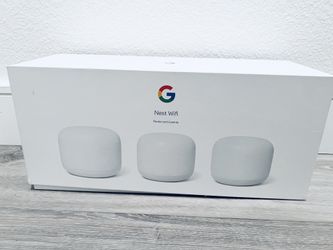 Google Nest WiFi - AC2200 (2nd Generation) Router and Add On Access Point Mesh Wi-Fi System (3-Pack, Snow)