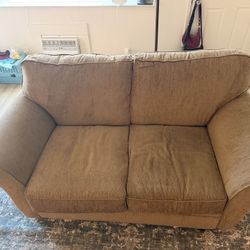 Brown Loveseat