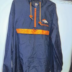 Vintage Pro Player Denver Broncos Windbreaker Medium 