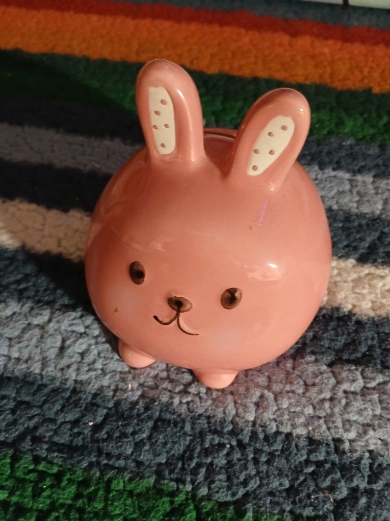 Pink Bunny Piggy Bank