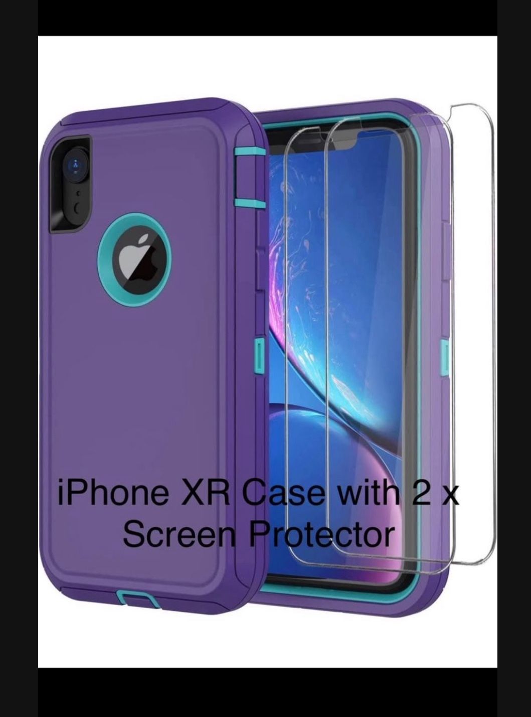 iPhone XR Case with 2 x Screen Protector